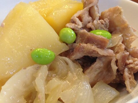 豚バラとじゃがいもの甘辛煮☆